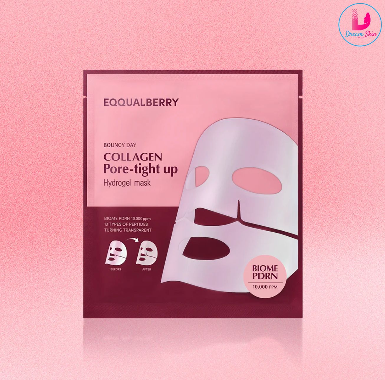 Eqqualberry Collagen Pore-tight up Hydrogel Mask [30g]